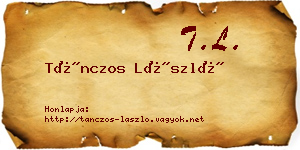 Tánczos László névjegykártya